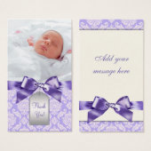 Bomboniere de damas violet (Devant & derrière)