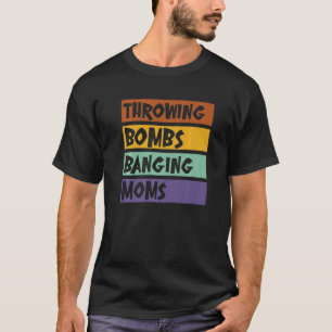 Bombs die het Football citaat van het van de Beem T-shirt