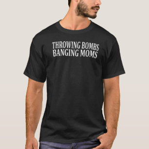 Bombs die het Football citaat van het van de Beem T-shirt
