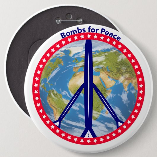 Bombs for Peace Button (Voorkant /achterkant)