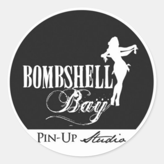 Bombshell Bay Pin-Up Studio Sticker (Voorkant)
