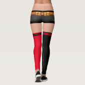 Bombshell Harley Quinn shorts & dij hoge sokken Leggings (Achterkant)