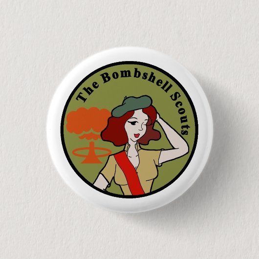 Bombshell Scout logo badge Ronde Button 3,2 Cm (Voorkant)