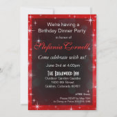 Bombshell Sparkle Red Leopard 37th Birthday Kaart (Achterkant)