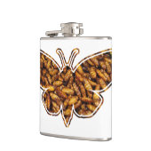Bombyx Mori Silk Moth Life Cycle Silhouette Heupfles (Links)