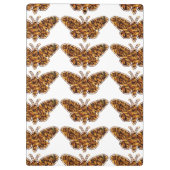 Bombyx Mori Silk Moth Life Cycle Silhouette Klembord (Achterkant)