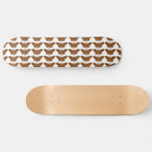 Bombyx Mori Silk Moth Life Cycle Silhouette Skateboard (Horizontaal)