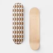 Bombyx Mori Silk Moth Life Cycle Silhouette Skateboard (Voorkant)