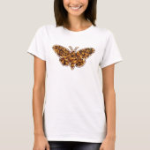 Bombyx Mori Silk Moth Life Cycle Silhouette T-shirt (Voorkant)
