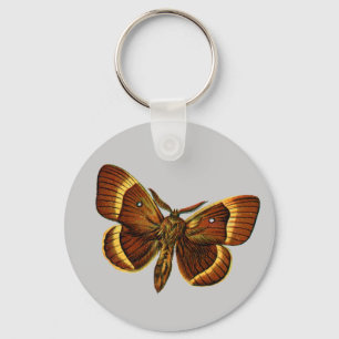 Bombyx quercus mannelijk sleutelhanger