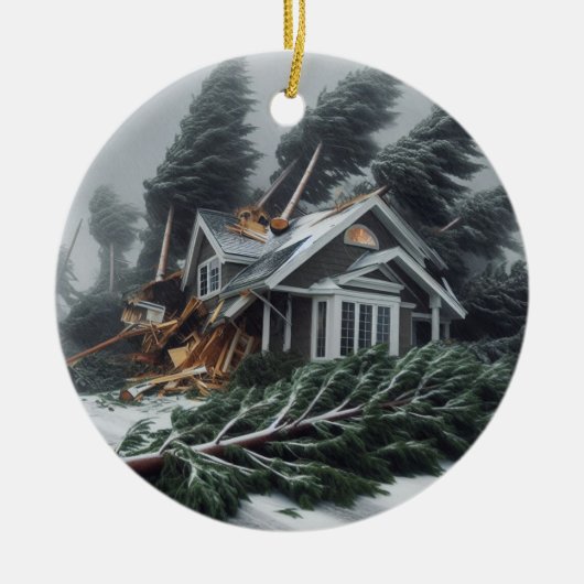 Bomcycloon 2 keramisch ornament (Voorkant)