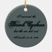 Bomcycloonauto 2 keramisch ornament (Achterkant)