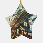 Bomcycloonhuis 6 keramisch ornament (Links)