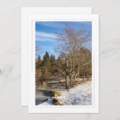 Bomen aan het meer - 5x7 Flat Holiday Kaart (Voorkant / Achterkant)