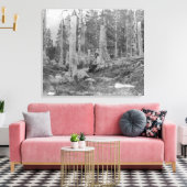 Bomen afgesneden door Donner Party Canvas Afdruk (Insitu (Woonkamer))