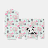 Bomen, Bloemen en Panda-Beren Bedankdoosjes (Uitgevouwen)