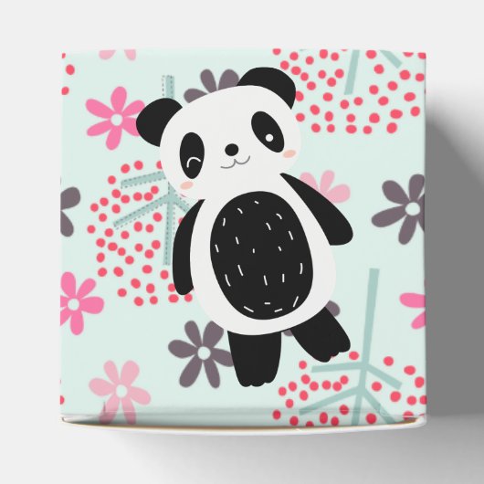 Bomen, Bloemen en Panda-Beren Bedankdoosjes (Bovenkant)