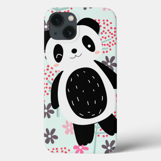 Bomen, Bloemen en Panda-Beren Case-Mate iPhone Case (Achterkant)