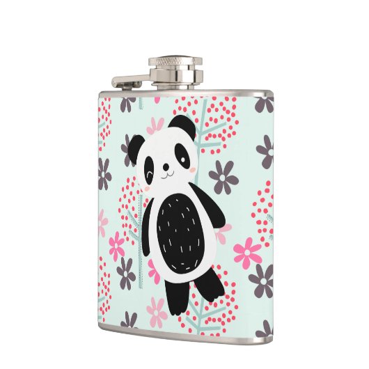 Bomen, Bloemen en Panda-Beren Heupfles (Links)