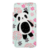 Bomen, Bloemen en Panda-Beren Incipio iPhone Portemonnee Hoesje (Voorkant Agenda)