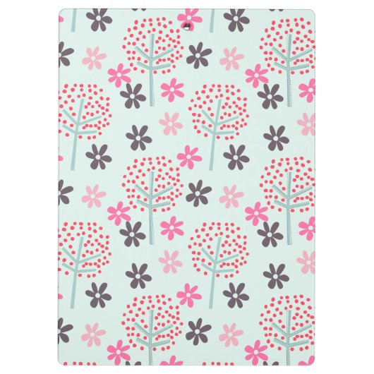 Bomen, Bloemen en Panda-Beren Klembord (Achterkant)