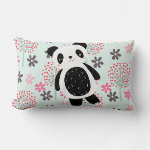 Bomen, Bloemen en Panda-Beren Kussen