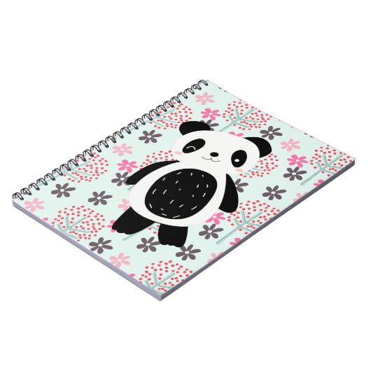 Bomen, Bloemen en Panda-Beren Notitieboek (Linkerzijde)