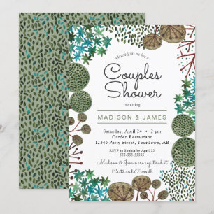 Bomen Bos Couples Shower   Uitnodiging