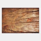  Bomen  Bruin Oranje bos Inpakpapier Vel (Voorkant 2)