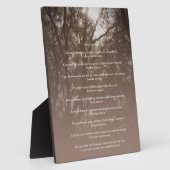 Bomen die 'hoe dan ook' zwaaien fotoplaat (Zijkant)