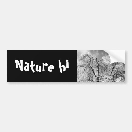 bomen draag winter bumpersticker (Voorkant)