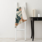 Bomen en bergen Boho Abstract Design Sherpa Deken (In situ)