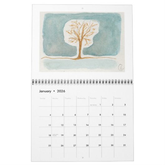 Bomen en bergen, kalender 2011 (Jan 2026)