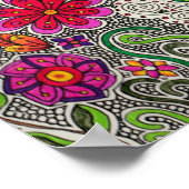 Bomen en bloemen poster (Hoek)