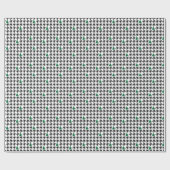 Bomen en Houndstooth Cadeaupapier (Vlak)