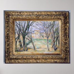 Bomen en huizen, 1885-86 poster