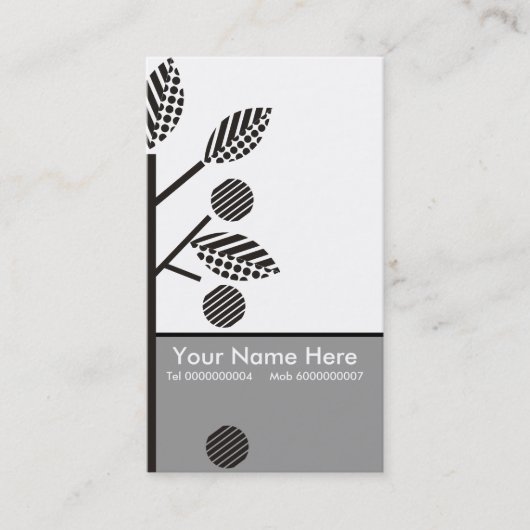 Bomen en hun Visitekaartjes (Voorkant)