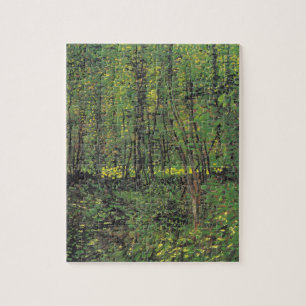 Bomen en ondergroei door Van Gogh Legpuzzel