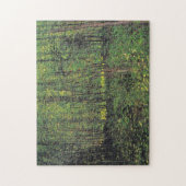 Bomen en ondergroei door Van Gogh schilderende kun Legpuzzel (Verticaal)