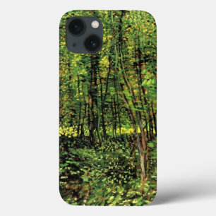 Bomen en ondergroei door Vincent van Gogh iPhone 13 Hoesje