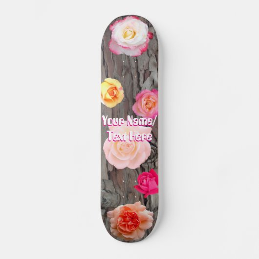 Bomen en Rozen Skateboard (Voorkant)