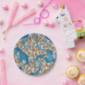 BOMEN EN SKY PAPIEREN BORDJE (Feest)