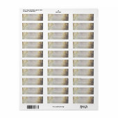 Bomen en String Lights Rustieke dromerige bruiloft Etiket (Full Sheet)