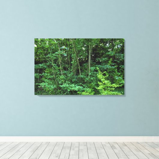 Bomen en struiken canvas afdruk (Insitu (Houten vloer))