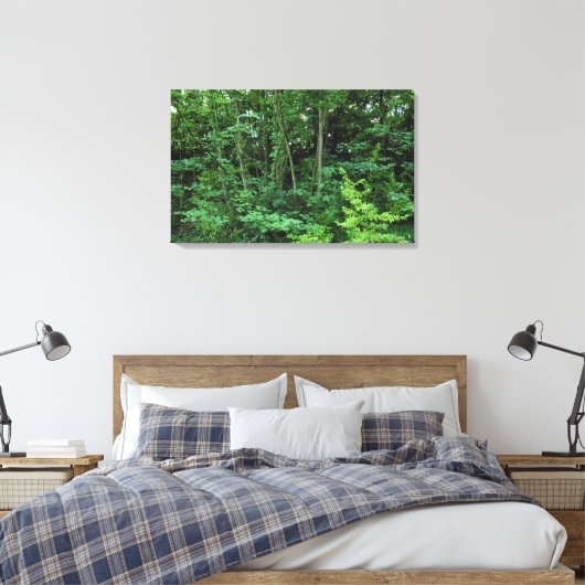 Bomen en struiken canvas afdruk (Insitu (Slaapkamer))