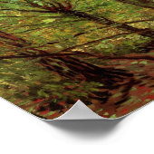 Bomen en undergrowth Van Gogh Fine Art Poster (Hoek)
