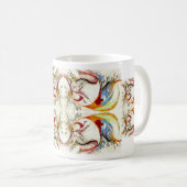 Bomen en vogelfantasie koffiemok (Voorkant rechts)