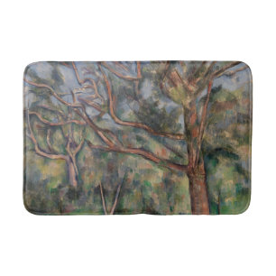 Bomen en Weg, Postimpressionistisch Landschap Badmat