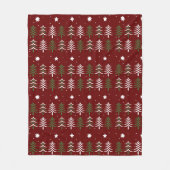 Bomen Fleece Deken (Voorkant)