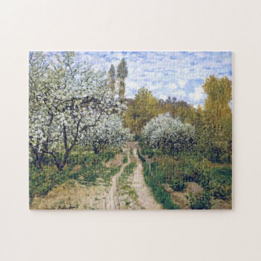 Bomen in Bloom Monet Fine Art Legpuzzel (Horizontaal)
